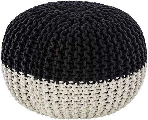 Artistic Weavers McIntosh Cotton Knitted Round Pouf 14"H X 20"W X 20"D,Saffron 13 Artistic Weavers McIntosh Cotton Knitted Round Pouf 14"H X 20"W X 20"D,Saffron - Image 11