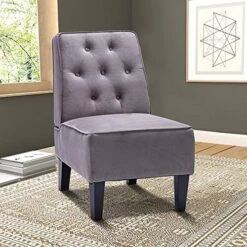 Annjoe Armless Accent Chair, Button Tufted Slipper Chair Side Chair Single Sofa For Dining Room Living Room Bedroom Funiture (Set Of 2) 16 Annjoe Armless Accent Chair, Button Tufted Slipper Chair Side Chair Single Sofa For Dining Room Living Room Bedroom Funiture (Set Of 2) -Amazon Store 516c5g6Q9qS. AC