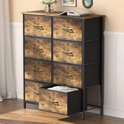 Lifewit Small Dresser For Bedroom, 3 Drawer Nightstand With Removable Fabric Bins, Storage Chest Of Drawers For Closet Bedside Nursery Laundry Living Room, Sturdy Steel Frame&Wood Tope, Dark Grey -Amazon Store 516tRo3o9iL. AC