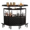 LITTLE TREE Bar Cabinet, Black -Amazon Store 516wPwC2mRL