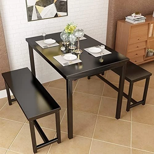 Recaceik 5 PCS Dining Table Set, Modern Kitchen Table And Chairs For 4, Wood Pub Bar Table Set Perfect For Breakfast Nook, Small Space Living Room 9 Recaceik 5 PCS Dining Table Set, Modern Kitchen Table And Chairs For 4, Wood Pub Bar Table Set Perfect For Breakfast Nook, Small Space Living Room - Image 7