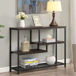 FIVEGIVEN Narrow Console Table For Entryway Hallway Table With Storage Shelves For Living Room Espresso Industrial 13 FIVEGIVEN Narrow Console Table For Entryway Hallway Table With Storage Shelves For Living Room Espresso Industrial -Amazon Store 5174r73eTL. AC