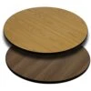 EMMA + OLIVER 42" Round Natural/Walnut Reversible Laminate Table Top -Amazon Store 517QLM5310L