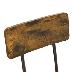 Dining Table Set For 4, 5-Piece Dining Chair With Backrest For Small Spaces, Bar Table And Chairs Set, Person Counter Height Table Set With 4 Chairs For Pub Restaurant Dinner Breakfast(Rustic Brown) -Amazon Store 517iC2Cf5EL