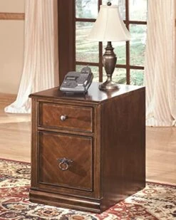 BOWERY HILL 2 Drawer File Cabinet In Medium Brown -Amazon Store 517nWSidmuL