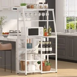 Tribesigns 8-Tier Industrial Baker's Rack With Storage Shelves, Free Standing Microwave Oven Stand Spice Rack For Kitchen, Utility Storage Shelf Organizer For Home -Amazon Store 517ox6JNpYL