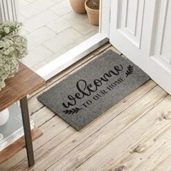 Barnyard Designs ‘Welcome To Our Home’ Doormat Welcome Mat For Outdoors, Large Front Door Entrance Mat, 30x17, Grey 13 Barnyard Designs ‘Welcome To Our Home’ Doormat Welcome Mat For Outdoors, Large Front Door Entrance Mat, 30x17, Grey -Amazon Store 518BZcqMs8L