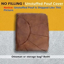 Thgonwid Unstuffed Moroccan Ottoman Pouf Cover, Ottoman Footstool Storage Solution, Bean Bag Chair, Foot Rest, Brown 15 Thgonwid Unstuffed Moroccan Ottoman Pouf Cover, Ottoman Footstool Storage Solution, Bean Bag Chair, Foot Rest, Brown -Amazon Store 518cg9bg7FL