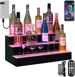 YITAHOME LED Lighted Liquor Bottle Display Shelf Supports USB & Power Bank, 3-Step 40-inch Bar Liquor Alcohol Shelf For Home Decoration Counter Party, Acrylic Whiskey Rack Stand With Remote & App Control 23 YITAHOME LED Lighted Liquor Bottle Display Shelf Supports USB & Power Bank, 3-Step 40-inch Bar Liquor Alcohol Shelf For Home Decoration Counter Party, Acrylic Whiskey Rack Stand With Remote & App Control -Amazon Store 518fCvRj4WL. AC