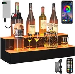 YITAHOME LED Lighted Liquor Bottle Display Shelf Supports USB & Power Bank, 3-Step 40-inch Bar Liquor Alcohol Shelf For Home Decoration Counter Party, Acrylic Whiskey Rack Stand With Remote & App Control 20 YITAHOME LED Lighted Liquor Bottle Display Shelf Supports USB & Power Bank, 3-Step 40-inch Bar Liquor Alcohol Shelf For Home Decoration Counter Party, Acrylic Whiskey Rack Stand With Remote & App Control -Amazon Store 518tjXKGx3L. AC