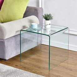 Glass End Side Table For Living Room Nightstand Bedside Table Small Coffee Table(19.7" X15.7x17.7) (20x16x18) -Amazon Store 5197fHqFp8L. AC