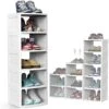 KOUPA 6-Tier Shoe Rack Storage Organizer,Stackable And Adjustable Multi-Function Shoe Boxes,Space Saving Shoe Shelf Bins ,Extra Large Capacity, Shoe Cubby(White) 2 KOUPA 6-Tier Shoe Rack Storage Organizer,Stackable And Adjustable Multi-Function Shoe Boxes,Space Saving Shoe Shelf Bins ,Extra Large Capacity, Shoe Cubby(White) -Amazon Store 519CUz5LPML