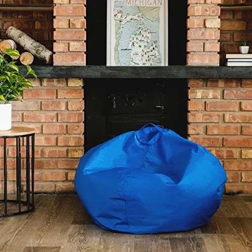 Big Joe Classic Bean Bag Chair, Sapphire Smartmax, 2ft Round 6 Big Joe Classic Bean Bag Chair, Sapphire Smartmax, 2ft Round - Image 4