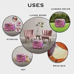 Aakriti Gallery Indian Pouf Footstool Ethnic Embroidered Pouf Cover, Indian Cotton Round Pouffe Ottoman Pouf Cover Pillow Ethnic Decor Art - Cover Only (Pink, 18x13) 21 Aakriti Gallery Indian Pouf Footstool Ethnic Embroidered Pouf Cover, Indian Cotton Round Pouffe Ottoman Pouf Cover Pillow Ethnic Decor Art - Cover Only (Pink, 18x13) -Amazon Store 519JUFIh8EL