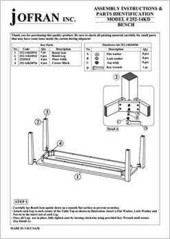 Simplicity 48'' Solid Wood Dining Bench -Amazon Store 519Q7kyQwYL