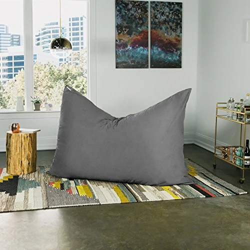 Jaxx Pillow Saxx 5.5-Foot - Huge Bean Bag Floor Pillow And Lounger, Charcoal 8 Jaxx Pillow Saxx 5.5-Foot - Huge Bean Bag Floor Pillow And Lounger, Charcoal - Image 6