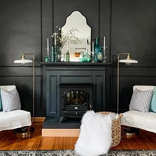 Chende Arch Wall Mirror, 32" H X 20" W Black Bathroom Mirror With Wooden Frame, Large Modern Decorative Mirror For Foyer, Living Room, Bedroom 5 Chende Arch Wall Mirror, 32" H X 20" W Black Bathroom Mirror With Wooden Frame, Large Modern Decorative Mirror For Foyer, Living Room, Bedroom - Image 3