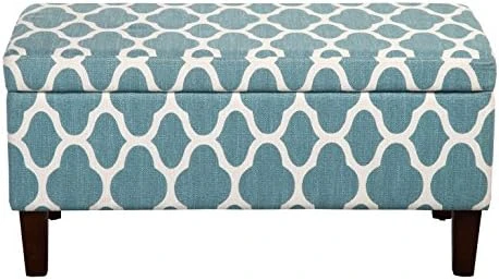 HomePop Textured Large Decorative Storage Bench, Gray And Brown, 36 X 16 X 18 Inches 10 HomePop Textured Large Decorative Storage Bench, Gray And Brown, 36 X 16 X 18 Inches - Image 8