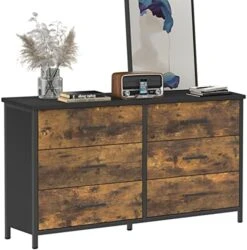 IKNEO 7 Drawer Tall Dresser, Industrial Wood Storage Dresser Clothes Organizer, Sturdy Steel Frame, Storage Dresser For Bedroom 17 IKNEO 7 Drawer Tall Dresser, Industrial Wood Storage Dresser Clothes Organizer, Sturdy Steel Frame, Storage Dresser For Bedroom -Amazon Store 51A0aMYMFAL. AC