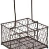 ティーアンドジー(T&G) Provence 4 Bottle Holder In Rustic Wireware, 000-00, Brown (French Toast 19-1012tcx) -Amazon Store 51ASugDrTQL