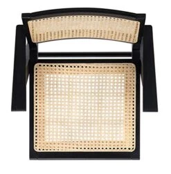 Safavieh Couture Home Collection Hattie Black/Natural French Cane Living Room Dining Arm Chair (Set Of 2) SFV4115A-SET2 -Amazon Store 51AfcXrpdXL