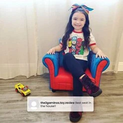 Delta Children Figural Upholstered Chair, Marvel Spider-Man -Amazon Store 51AhNNJwX7L