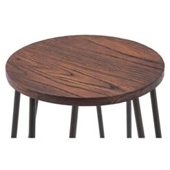 NOBPEINT 3 Piece Bar Table Set 2 Stools Bistro Pub Kitchen Dining Furniture, Rustic Brown 11 NOBPEINT 3 Piece Bar Table Set 2 Stools Bistro Pub Kitchen Dining Furniture, Rustic Brown -Amazon Store 51AwPeG0ykL