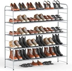Coonoor 2-Tier Long Shoe Rack Storage For Wide Shoe Shelf Organizer,Black 28 Coonoor 2-Tier Long Shoe Rack Storage For Wide Shoe Shelf Organizer,Black -Amazon Store 51AxgMiGxBL. AC