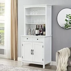 Home Source Jill Zarin Black China Cabinet With Wood Doors -Amazon Store 51BNcGGvAmL. AC