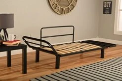 Best Futon Lounger - Frame ONLY - Sit Lounge Sleep - Small Furniture For College Dorm, Bedroom Studio Apartment Guest Room Covered Patio Porch -Amazon Store 51Bk4gMkKAL