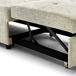 Merax 4 In 1 Function Folding Ottoman Sleeper Sofa Bed,Single Bed Chair Work As Ottoman,Chair,Sofa Bed And Chaise Lounge For Home Office -Amazon Store 51BtNKErhCL