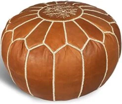 MARRAKESH STYLE Comfortable Leather Ottoman Pouf - Handmade Unstuffed Moroccan Pouf Cover - Square Pouf & Foot Rest Ottoman - Perfect For Living Rooms Bedrooms & Kids Room - Square Brown 22 MARRAKESH STYLE Comfortable Leather Ottoman Pouf - Handmade Unstuffed Moroccan Pouf Cover - Square Pouf & Foot Rest Ottoman - Perfect For Living Rooms Bedrooms & Kids Room - Square Brown -Amazon Store 51CA8haAQL. AC