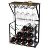 MOOACE Wood Wine Rack, Countertop Wine Storage Stand, Hold 12 Wine Bottles And 8 Glasses, Freestanding Wine Holder Stand For Kitchen, Pantry, Cellar, Bar -Amazon Store 51CECw5Q8WL