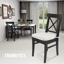 Tromlycs Dining Chair Cushions For Dining Kitchen Pads Set Of 4 Room Seat Indoor U Shaped Non Slip With Ties 17 X 16 Inch Farmhouse Ivory White 17 Tromlycs Dining Chair Cushions For Dining Kitchen Pads Set Of 4 Room Seat Indoor U Shaped Non Slip With Ties 17 X 16 Inch Farmhouse Ivory White -Amazon Store 51CGweOOa8L