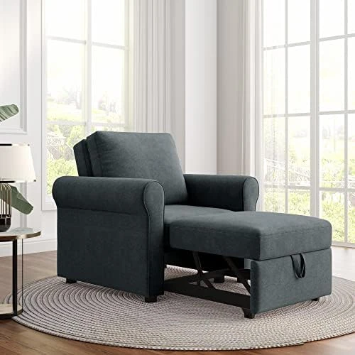 Merax Convertible Sleeper Sofa Chair Bed, 3 In 1 Adjustable Single Sleeper Chair Pullout Sofa Bed,Multi-Functional Sleeper Chair For Living Room Apartment Office 10 Merax Convertible Sleeper Sofa Chair Bed, 3 In 1 Adjustable Single Sleeper Chair Pullout Sofa Bed,Multi-Functional Sleeper Chair For Living Room Apartment Office - Image 8