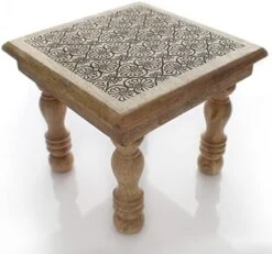 SAVON Wood Stool Footrest Footstool Adults Small Table Tree Of Life White -Amazon Store 51Cjo92vLtL. AC