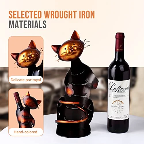 Drincarier Cat Decor Wine Holder Wine Rack Wine Bottle Holder Wine Cat, Cat Gifts For Cat Lovers 5 Drincarier Cat Decor Wine Holder Wine Rack Wine Bottle Holder Wine Cat, Cat Gifts For Cat Lovers - Image 3