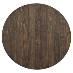 Homelegance Chevre 36" Round Industrial Style Counter Height Table, Brown -Amazon Store 51D8Pc9fvrS