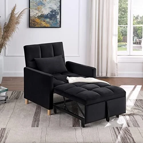 Merax Convertible Sleeper Sofa Chair Bed, 3 In 1 Adjustable Single Sleeper Chair Pullout Sofa Bed,Multi-Functional Sleeper Chair For Living Room Apartment Office 17 Merax Convertible Sleeper Sofa Chair Bed, 3 In 1 Adjustable Single Sleeper Chair Pullout Sofa Bed,Multi-Functional Sleeper Chair For Living Room Apartment Office - Image 15