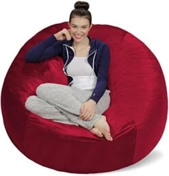 Sofa Sack - Plush Ultra Soft Bean Bags Chairs For Kids, Teens, Adults - Memory Foam Beanless Bag Chair With Microsuede Cover - Foam Filled Furniture For Dorm Room - Charcoal 5' (AMZBB-5SK-CS03) -Amazon Store 51DTUe0AoBL. AC