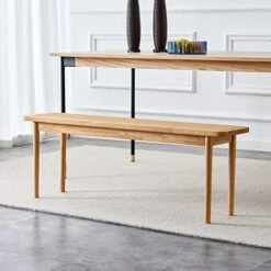 Nzevz Ottoman, Solid Wood Bench, Dining Room Chair, Simple Wooden Bed-End Stool, Rattan Shoe Stool For Dining Room, Living Room, Porch 8 Nzevz Ottoman, Solid Wood Bench, Dining Room Chair, Simple Wooden Bed-End Stool, Rattan Shoe Stool For Dining Room, Living Room, Porch -Amazon Store 51DTnjMna8L