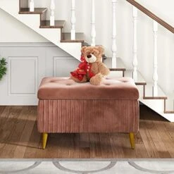 Lamerge Velvet Bench,Modern Upholstered Entryway Bench Bedside Bench, Dining Long Bench With Golden Metal Frame,Perfect For Dressing Room,Living Room,Hallway,Bedroom And So On,Emerald (LVB-E) -Amazon Store 51DWVgMxOwL. AC