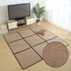 MYOYAY Large Japanese Tatami Mat 71x 71in Large Summer Breathable Sleeping Mat Foldable Rattan Floor Mat Non-Slip Memory Foam Stitching Carpet Crawling Mats Living Room Bedroom Playroom Yoga (Brown) 2 MYOYAY Large Japanese Tatami Mat 71x 71in Large Summer Breathable Sleeping Mat Foldable Rattan Floor Mat Non-Slip Memory Foam Stitching Carpet Crawling Mats Living Room Bedroom Playroom Yoga (Brown) -Amazon Store 51DtgG4dW2L