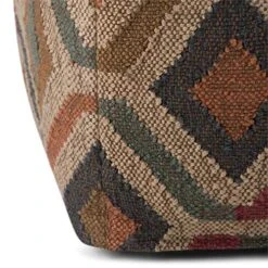 SIMPLIHOME Johanna Square Pouf, Footstool, Upholstered In Kilim Patterned Jute, For The Living Room, Bedroom And Kids Room, Transitional, Boho 9 SIMPLIHOME Johanna Square Pouf, Footstool, Upholstered In Kilim Patterned Jute, For The Living Room, Bedroom And Kids Room, Transitional, Boho -Amazon Store 51E2r2YQAoL