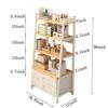 OIHYA 4-Tier Ladder Shelf With Drawers,White Metal Frame Wood Grain Finish Free-Standing Bookshelf With 2 Storage Drawers For Bedroom,Living Room,Home,Office,Kitchen -Amazon Store 51E6ozQDMxL