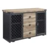 Acme Furniture Oak And Sandy Black Wood Server With 2 Doors And 3 Drawers 1 Acme Furniture Oak And Sandy Black Wood Server With 2 Doors And 3 Drawers -Amazon Store 51EDeqxXm2L