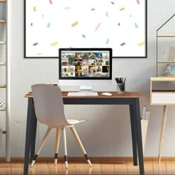 Giantex Wood Dining Table, Rectangular Kitchen Table, Modern Home Furniture For Dining Room (Walnut & Black) -Amazon Store 51EDrmbnWhL