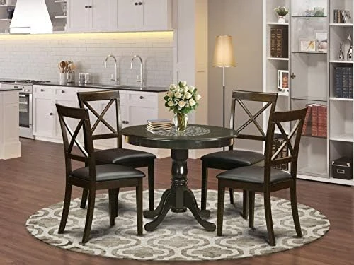 East West Furniture ANBO3-LWH-LC Dining Set, 3-Piece 10 East West Furniture ANBO3-LWH-LC Dining Set, 3-Piece - Image 8