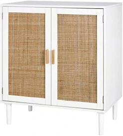 Finnhomy Sideboard Buffet Cabinet, Kitchen Storage Cabinet With Rattan Decorated Doors, Liquor Cabinet, Dining Room, Hallway, Cupboard Console Table, Accent Cabinet, 31.5X 15.8X 34.6 Inches, Natural 19 Finnhomy Sideboard Buffet Cabinet, Kitchen Storage Cabinet With Rattan Decorated Doors, Liquor Cabinet, Dining Room, Hallway, Cupboard Console Table, Accent Cabinet, 31.5X 15.8X 34.6 Inches, Natural -Amazon Store 51EWbYEo tL. AC