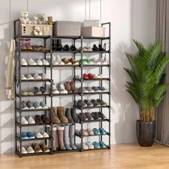 NIUBER 9 Tier Shoe Rack Sturdy Large Show Rack Heavy Duty For Entryway Shoe Shelves For Closet Shoe Rack Organizer For Entryway 12 NIUBER 9 Tier Shoe Rack Sturdy Large Show Rack Heavy Duty For Entryway Shoe Shelves For Closet Shoe Rack Organizer For Entryway -Amazon Store 51EbXWqDNOL